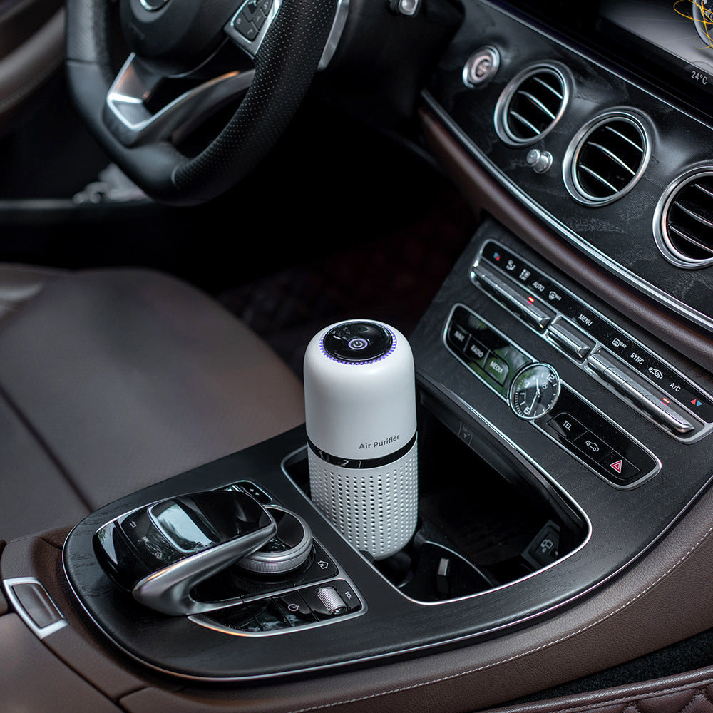 Portable Car Air Purifier – Silent Ionizer & USB Rechargeable