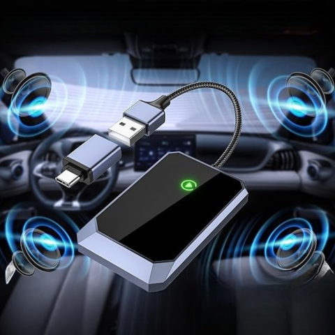 Trådlös CarPlay-adapter – Automatisk och snabb anslutning