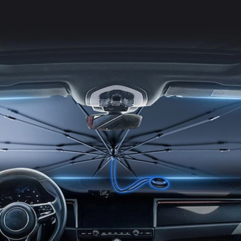 Pare-Soleil Voiture Type Parapluie – Protection UV Et Réduction De Chaleur