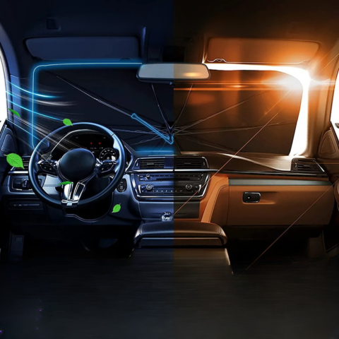 Compact Sunshade for Windshield – Quick and Effective Installation