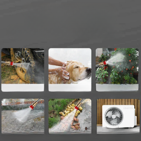 Bezdrôtový čistiaci pištoľ na auto – vysokotlakový prúd