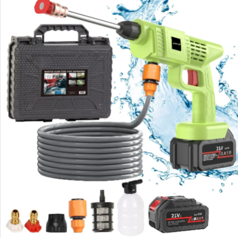 Pistol de curățare fără fir pentru mașină – jet de înaltă presiune