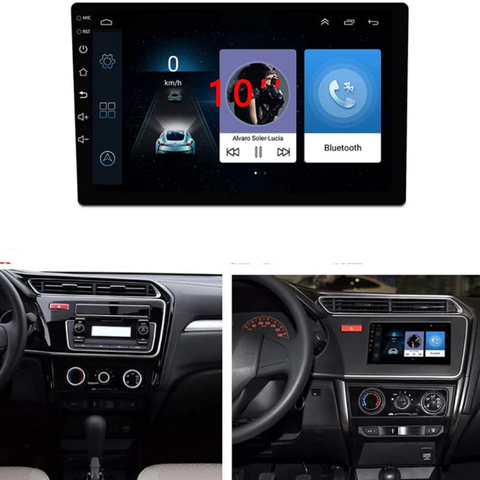 Android 10 Inch Car Radio – 2 DIN, GPS, WiFi, Removable Screen