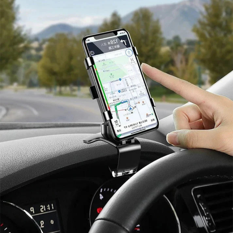 Suporte Telefónico Multifuncional Para Carro – Design Compacto E Instalação Rápida