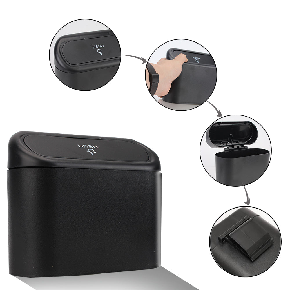 Coș de gunoi pentru mașină cu capac