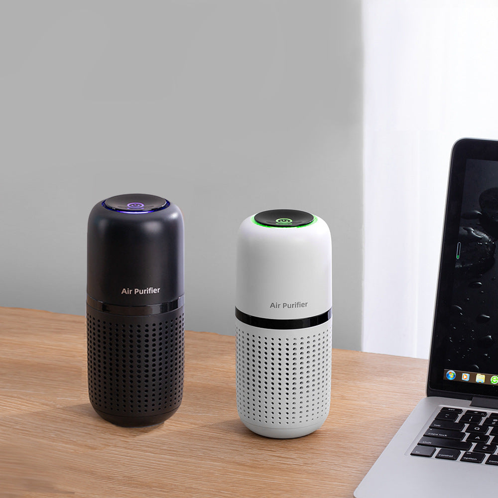 Portable Car Air Purifier – Silent Ionizer & USB Rechargeable