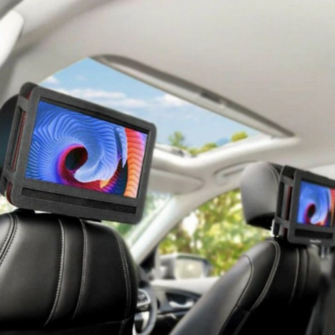 Reproductor DVD portátil con puerto SD y USB — Pantalla clara y práctica