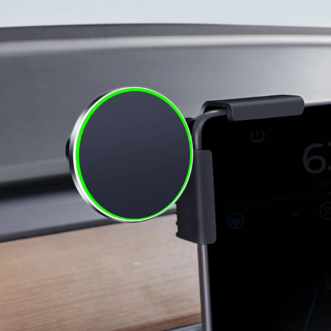 Support Telefonico Per Tesla — Fissaggio Magnetico E Ricarica Senza Fili