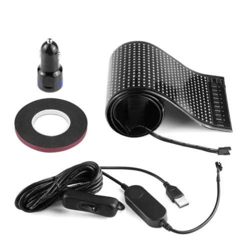 LED auto displej – vlastný text a vzory