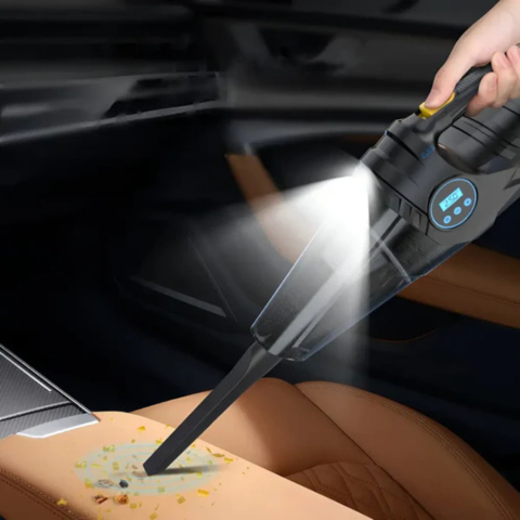 Multifunkční automobilový vysavač — okamžité čištění a nafukování