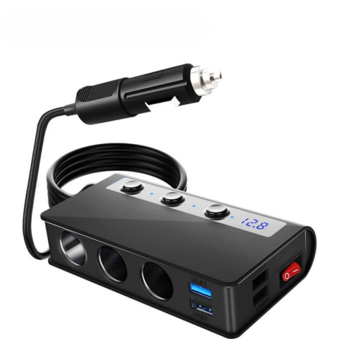 Adaptador de Carga para Carro – Versátil e de Carga Rápida