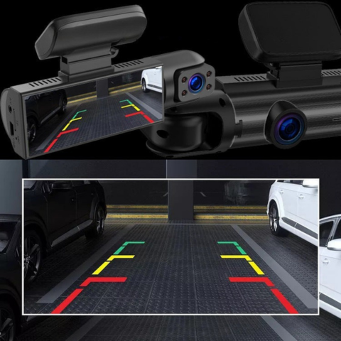 Caméra Embarquée Voiture — Double Caméra Avant Pour Une Sécurité Optimale