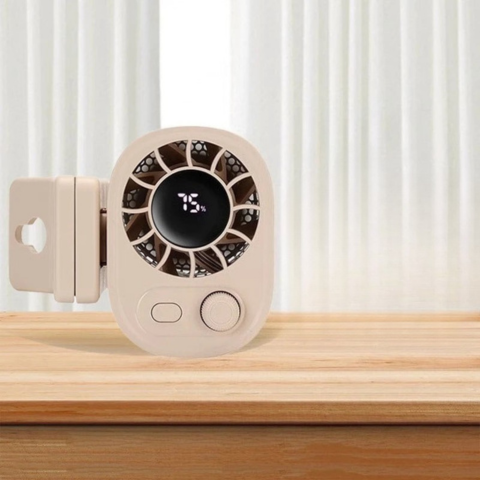 Prenosný ventilátor s LED displejom — osviežujúci a s dlhou výdržou batérie