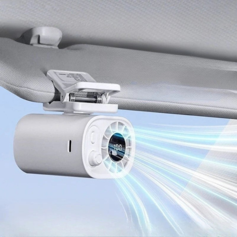 Prenosný ventilátor s LED displejom — osviežujúci a s dlhou výdržou batérie