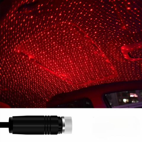 LED-belysning Stjärnig För Bilens Tak — Magisk Nattstämning