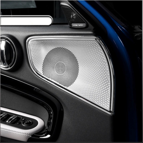 Högtalartäckning för fram- och bakdörrar till Mini Cooper — Skydd och elegant design