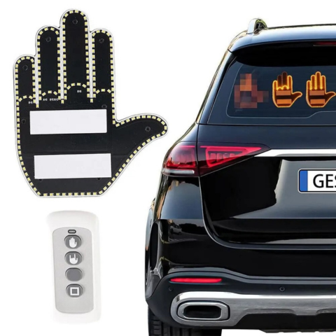 LED signalizácia na diaľkové ovládanie pre zadné sklo — Gestá a svetelné správy