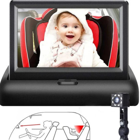 Övervakningskamera för baby i bilen — Säkerhet och lugn under resan