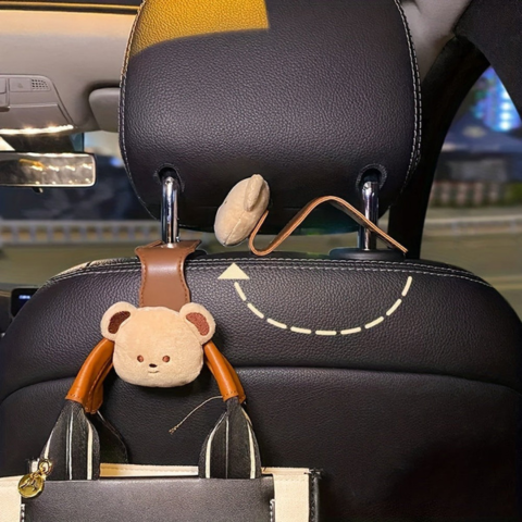 Heklet Bamse For Bil – Praktisk Oppbevaring