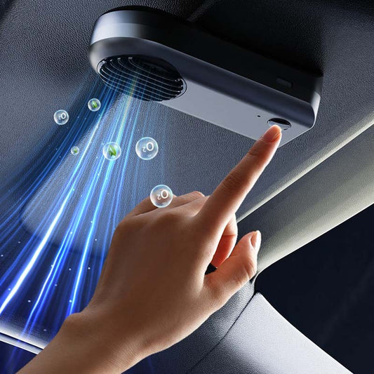 車載用空気清浄機 - アクティブ除電と連続フレッシュネス