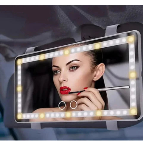 Specchio LED per truccarsi in auto – Illuminazione regolabile 