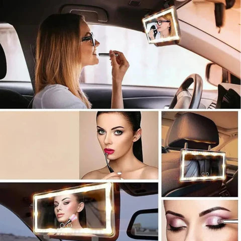 Specchio LED per truccarsi in auto – Illuminazione regolabile 