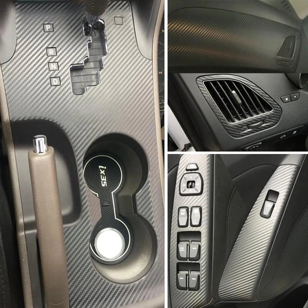 Samolepky z uhlíkových vlákien pre Hyundai ix35 (2010-2017) — Športový štýl a ochrana 