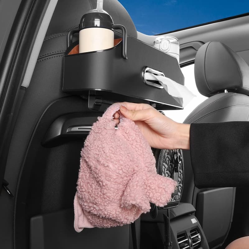 Suporte Organizador de Carro – Com Distribuidor de Lenços Integrado 