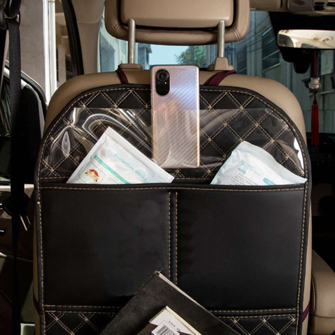 Organizador De Asiento Trasero De Coche — Fácil De Instalar Y Duradero 