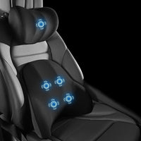 Almofada lombar massajadora para assentos de automóvel - Conforto e relaxamento em movimento