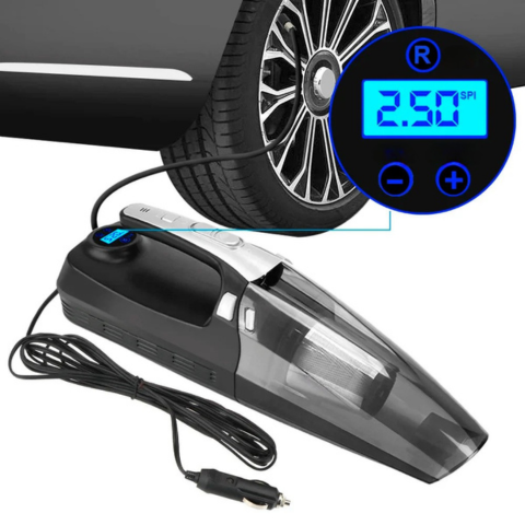Bil Dammsugare 4-i-1 – Hög Prestanda 12V/120W 