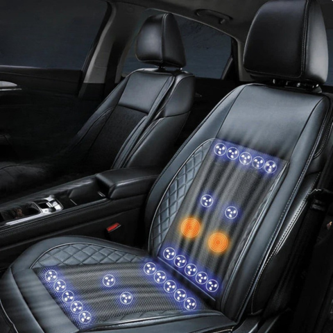 Cadeira de Massagem Ventilada Para Carro — Conforto e Relaxamento em Viagem 