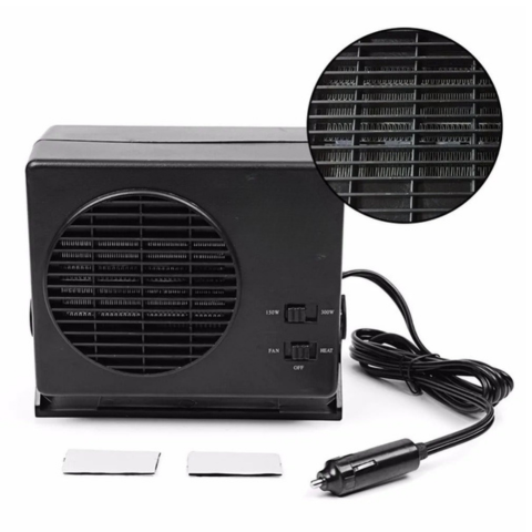 Aquecedor portátil para automóvel 12V 150W/300W - Aquecimento rápido e conforto no inverno