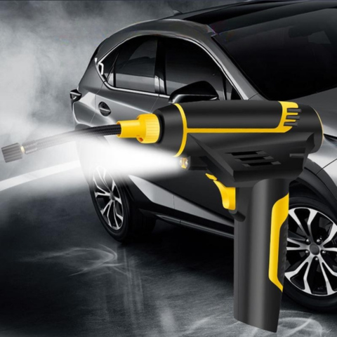 ポータブルエアコンプレッサー120W — デジタル表示付きの高速膨張 