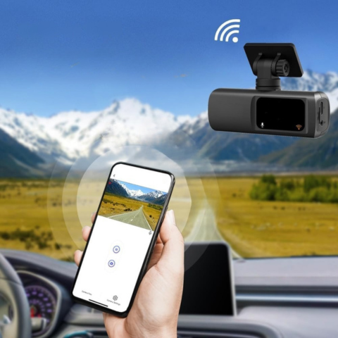Dashcam Dual Lens – Total Surveillance and WiFi Connection 