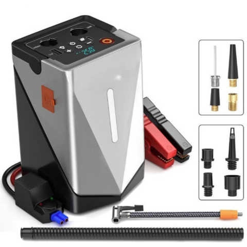 Portable Car Inflator and Starter Station – Powerful and Compact 
