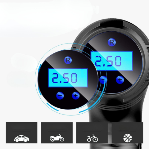 Compresseur D’air Portable — Gonfleur Intelligent Avec Écran LCD