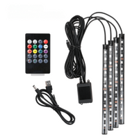 車用LED内部バンド - リモコン付きで簡単に取り付け可能 