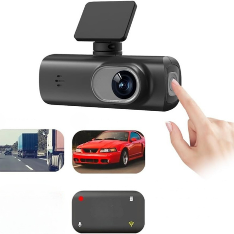 Dashcam Dvojitý Objektív – Úplný Dohľad a WiFi Pripojenie 