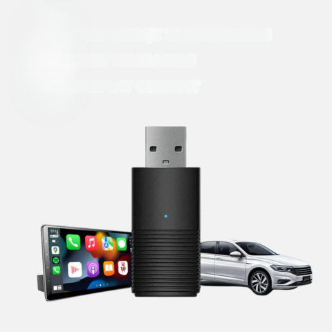 Trådlös CarPlay-adapter — Kompatibel med iOS & Android Auto 