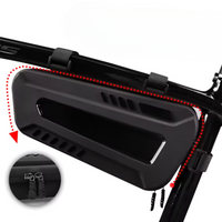 Bolsa de manillar rígida impermeable — Almacenamiento práctico para bicicleta 
