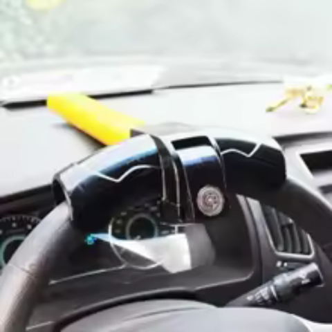 Antivol de volante para carro — Segurança Reforçada e Universal 