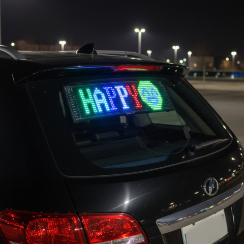 車用プログラム可能LEDパネル — コミュニケーションと現代的スタイル 