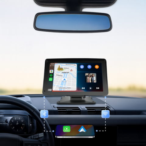 Ecran Multimedia Auto — CarPlay & Android Auto Fără Fir 