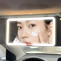 Zrkadlo do auta s LED osvetlením – nastaviteľné úrovne jasu 