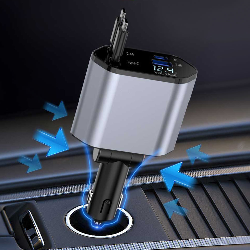Carregador de Carro 9-em-1 — Potência 154W Para Todos os Seus Dispositivos 