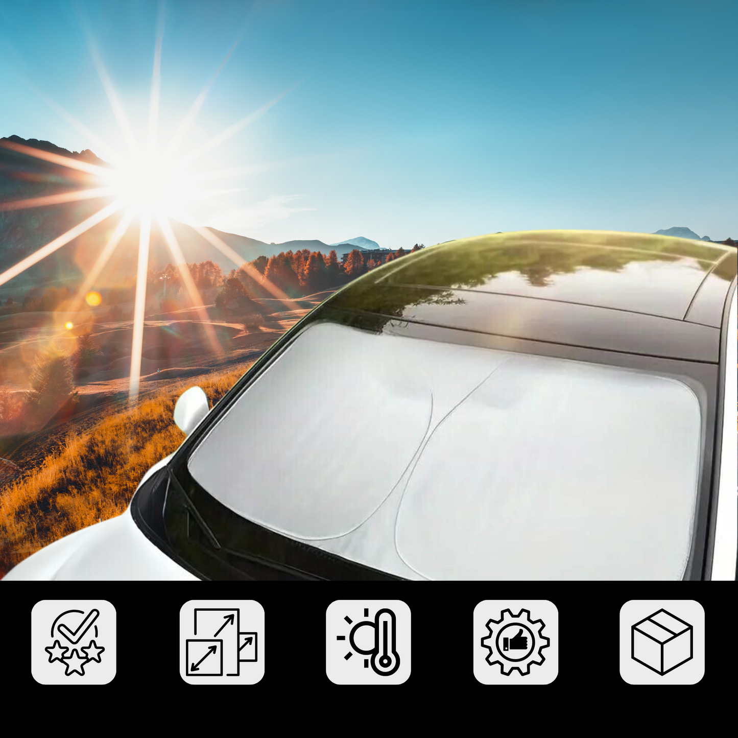Protection Solaire Pour Pare-Brise｜Anti-Chaleur Et UV
