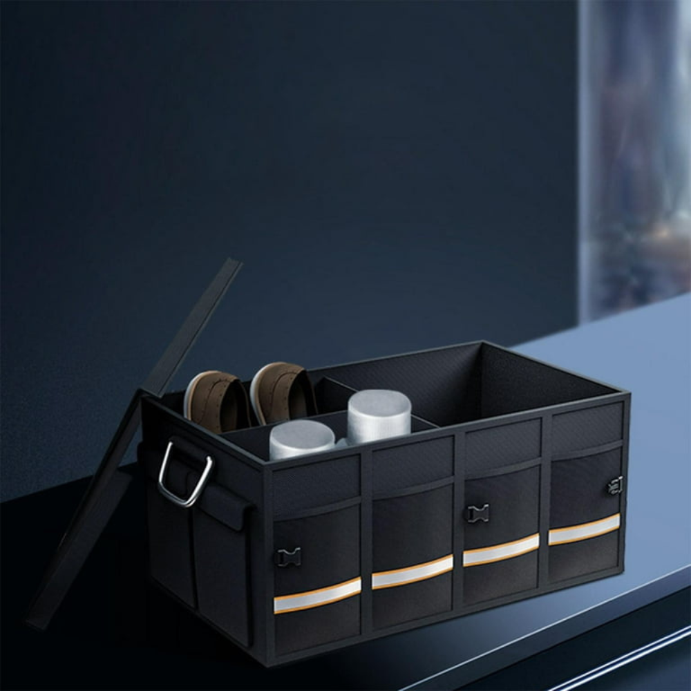 Organizator pentru portbagajul mașinii cu capacitate mare - compartimente multiple și stabilitate totală