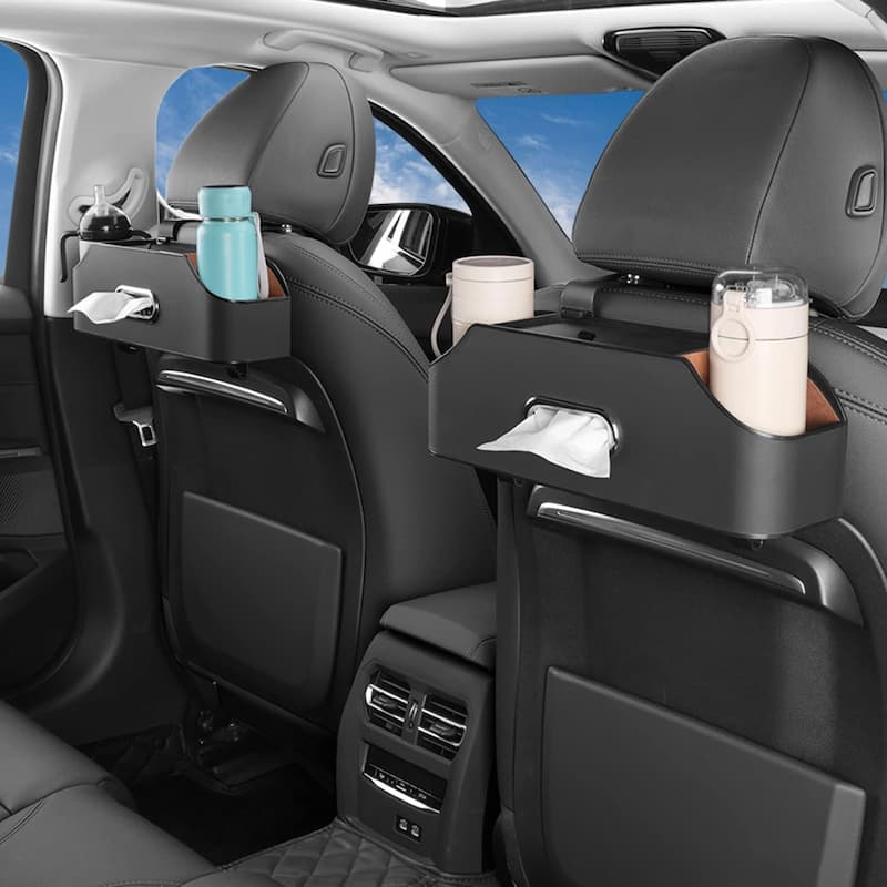 Suporte Organizador de Carro – Com Distribuidor de Lenços Integrado 