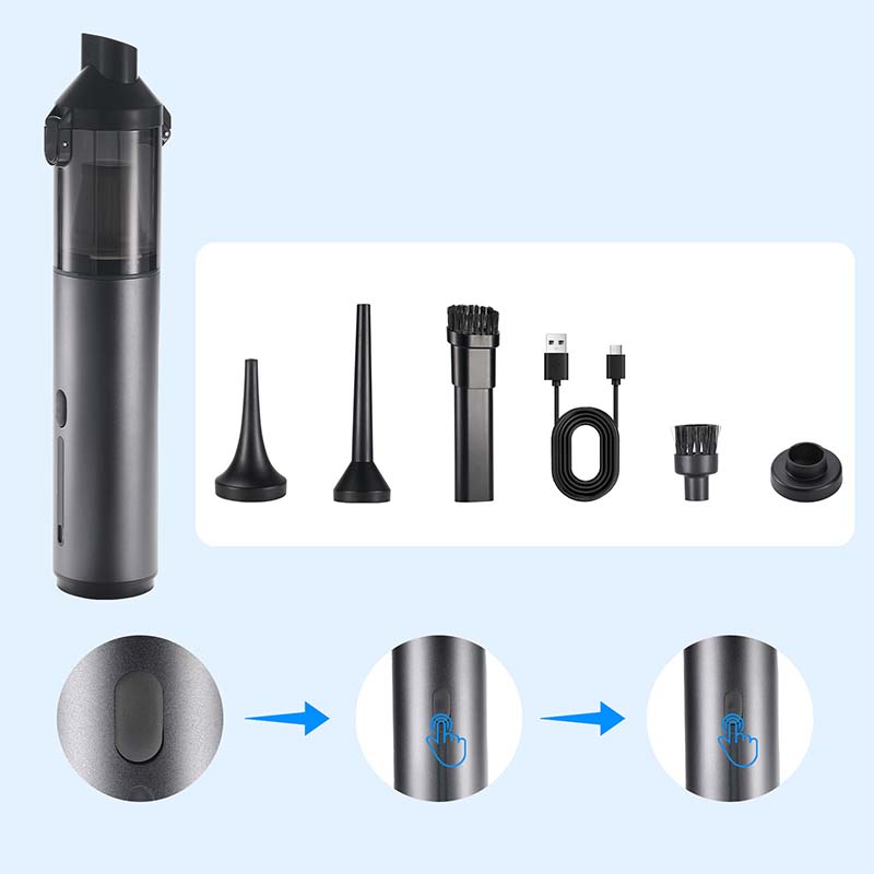 Wysokowydajny bezprzewodowy odkurzacz samochodowy - szybkie czyszczenie i wygodne użytkowanie